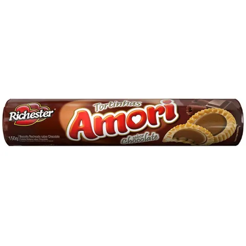 Biscoito RICHESTER Amori Tortinha chocolate 140G