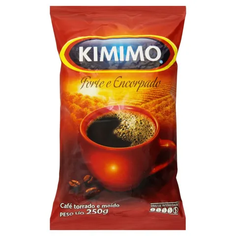 Café Torrado e Moído Forte e Encorpado Kimimo Pacote 250g