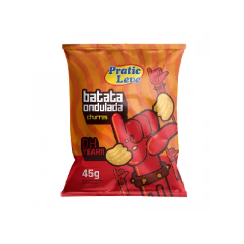 Batata Pratic Leve Frita Ondulada 45G Pacote Churrasco