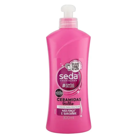 Creme para Pentear Seda Cocriações Ceramidas Brilho Frasco 300ml