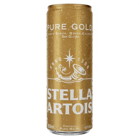 Cerveja Puro Malte Pure Gold Stella Artois Lata 350ml