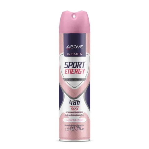 Desodorante Aerosol Above Women 150Ml Sport Energy