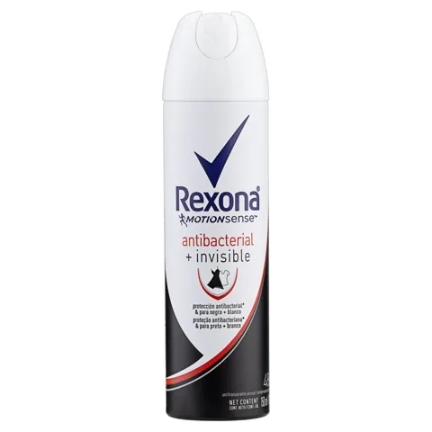 Antitranspirante Aerossol Antibacterial e Invisible Rexona Motionsense 150ml
